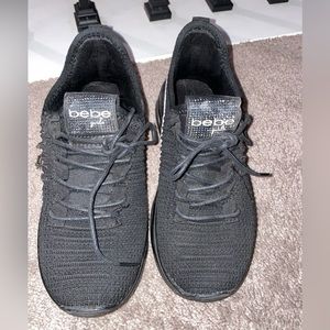 Bebe girls black tennis shoes